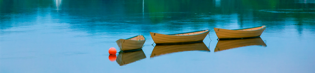 Landscape photo of river boats